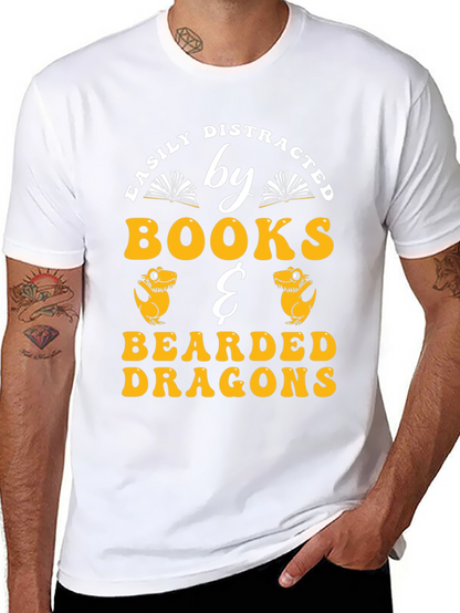 Easily Distracted By Books & Bearded Dragons T-Shirt