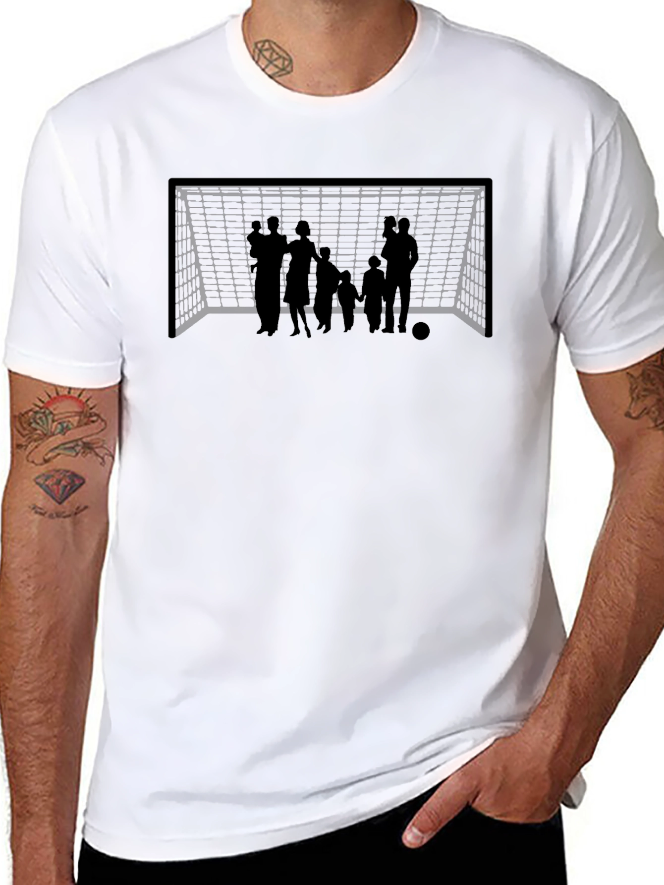 Family Goal T-Shirt - Black Cotton Tee
