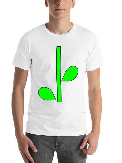 Green Sprout Graphic Black T-Shirt