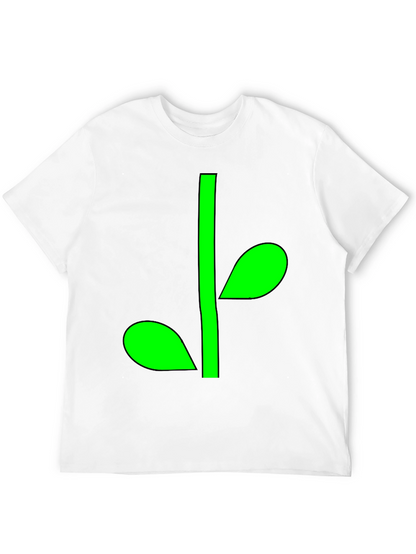 Green Sprout Graphic Black T-Shirt