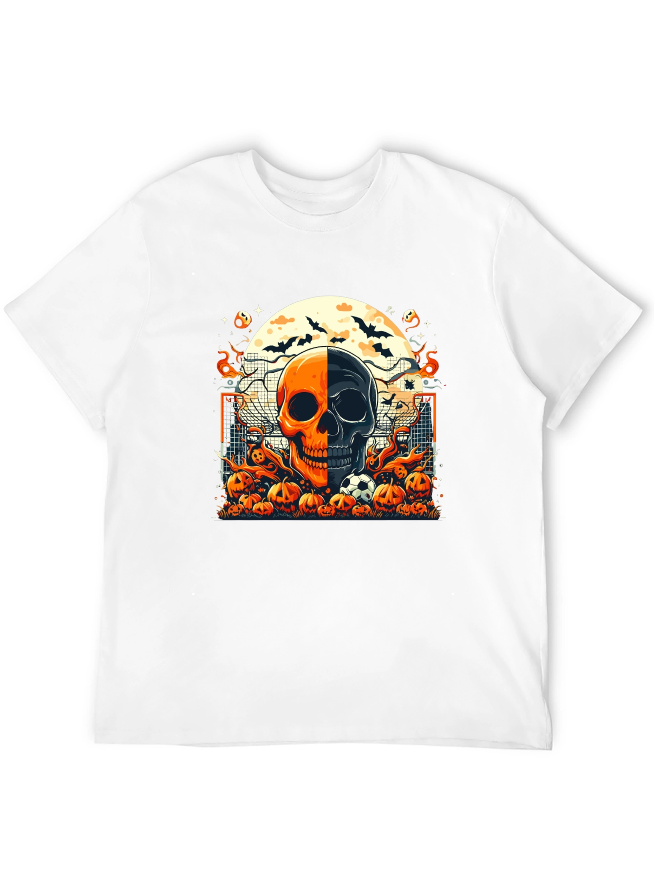 Halloween Soccer Skull T-Shirt