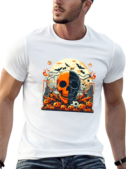 Halloween Soccer Skull T-Shirt