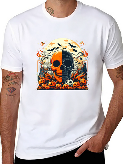 Halloween Soccer Skull T-Shirt
