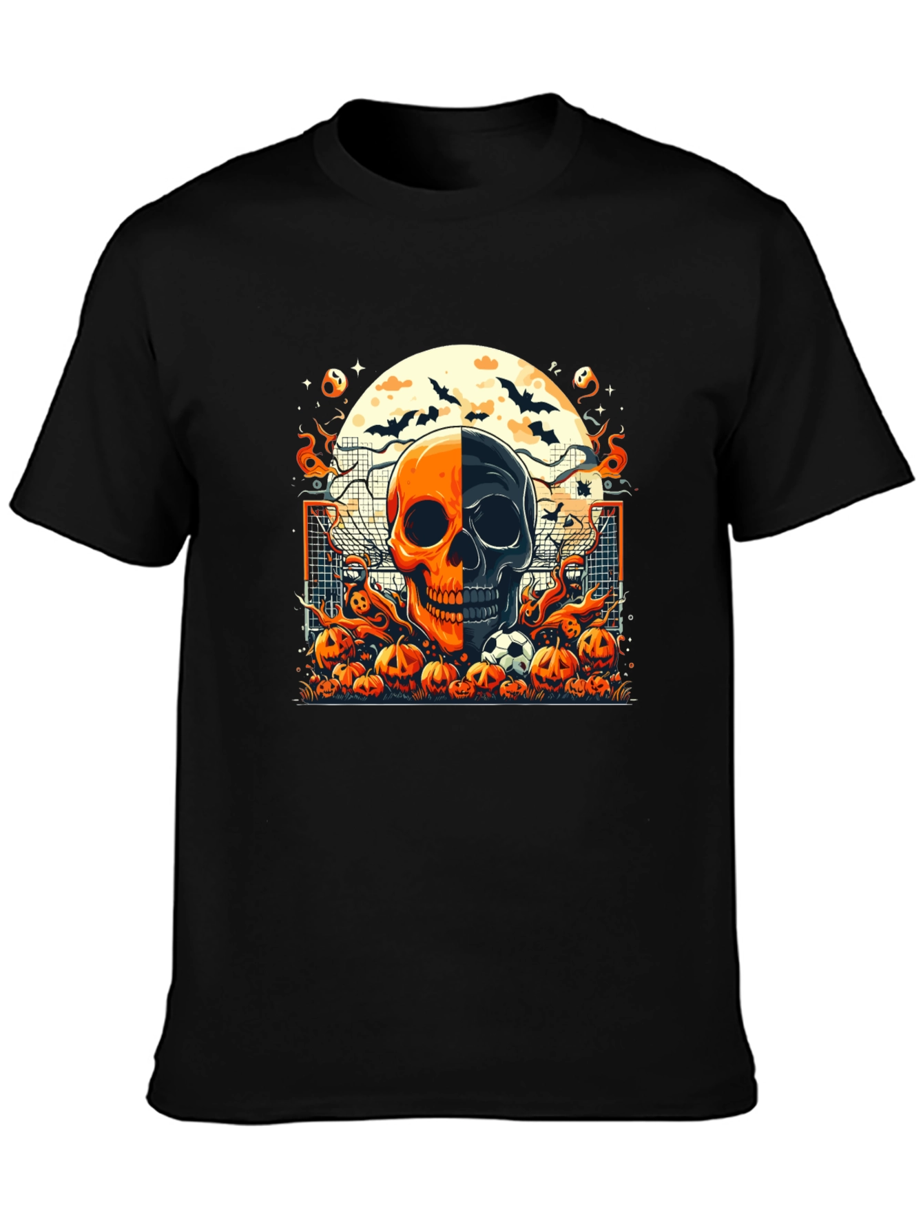 Halloween Soccer Skull T-Shirt
