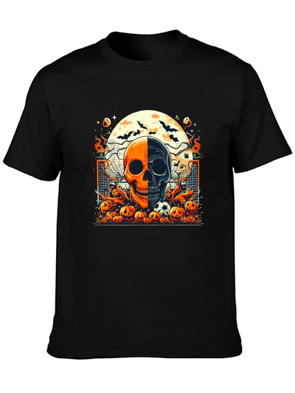 Halloween Soccer Skull T-Shirt