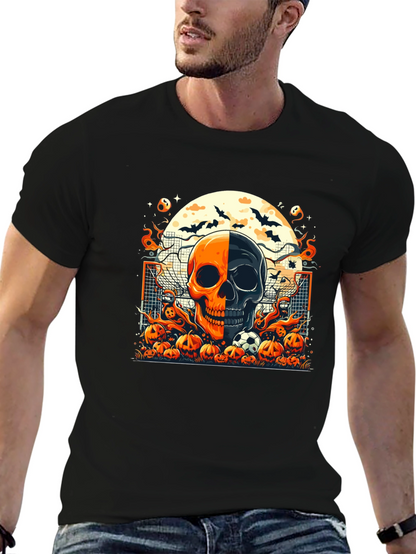 Halloween Soccer Skull T-Shirt