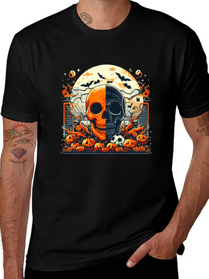 Halloween Soccer Skull T-Shirt
