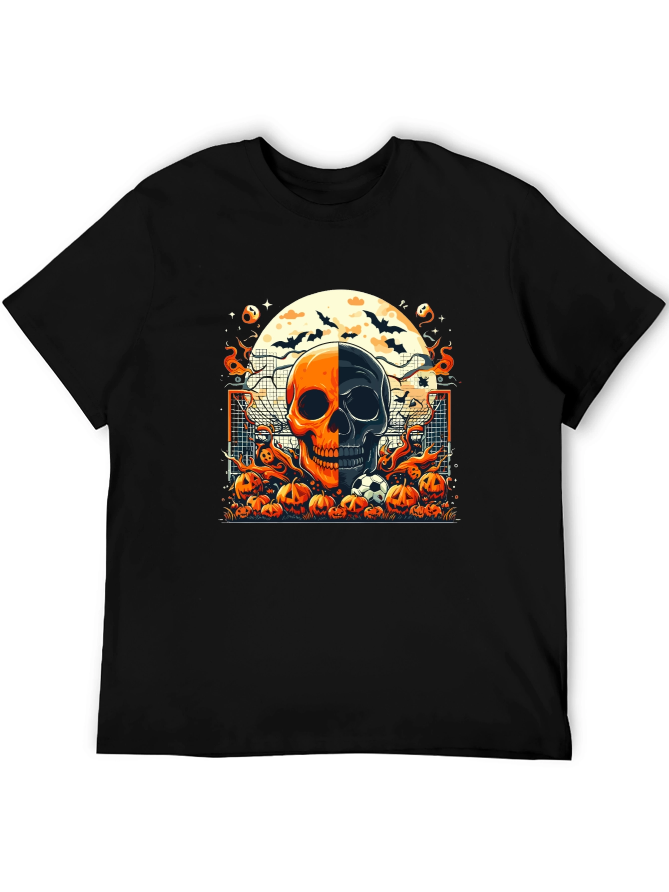 Halloween Soccer Skull T-Shirt