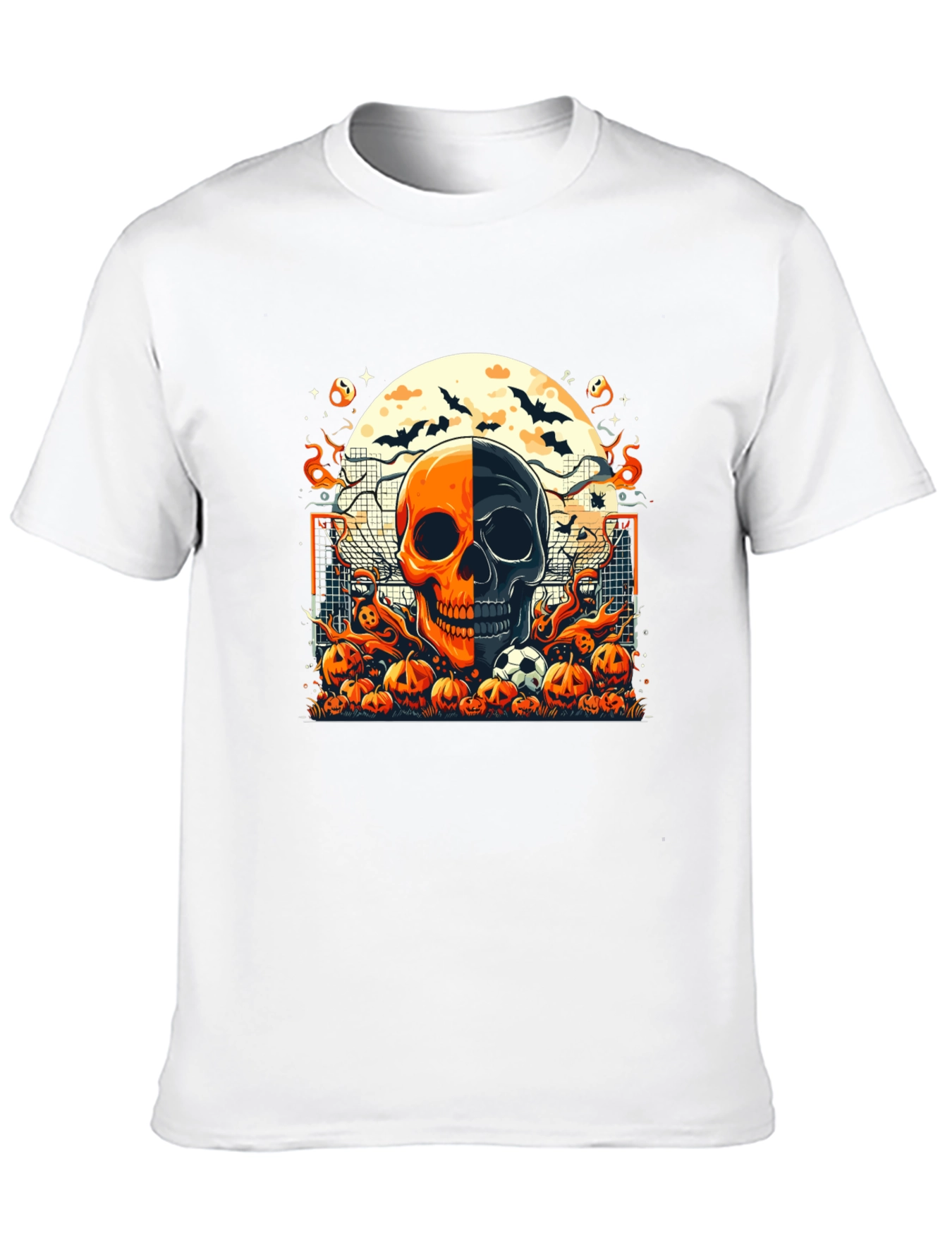 Halloween Soccer Skull T-Shirt
