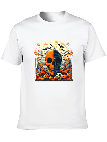 Halloween Soccer Skull T-Shirt