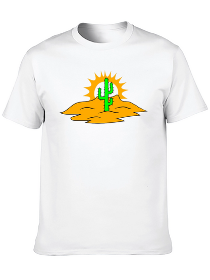 Cactus Desert Graphic Black T-Shirt