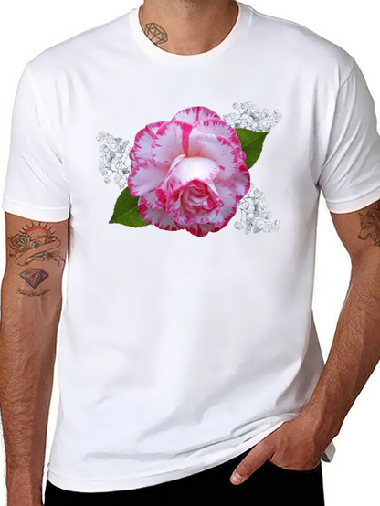 Floral Print Black T-Shirt - Stylish & Unique