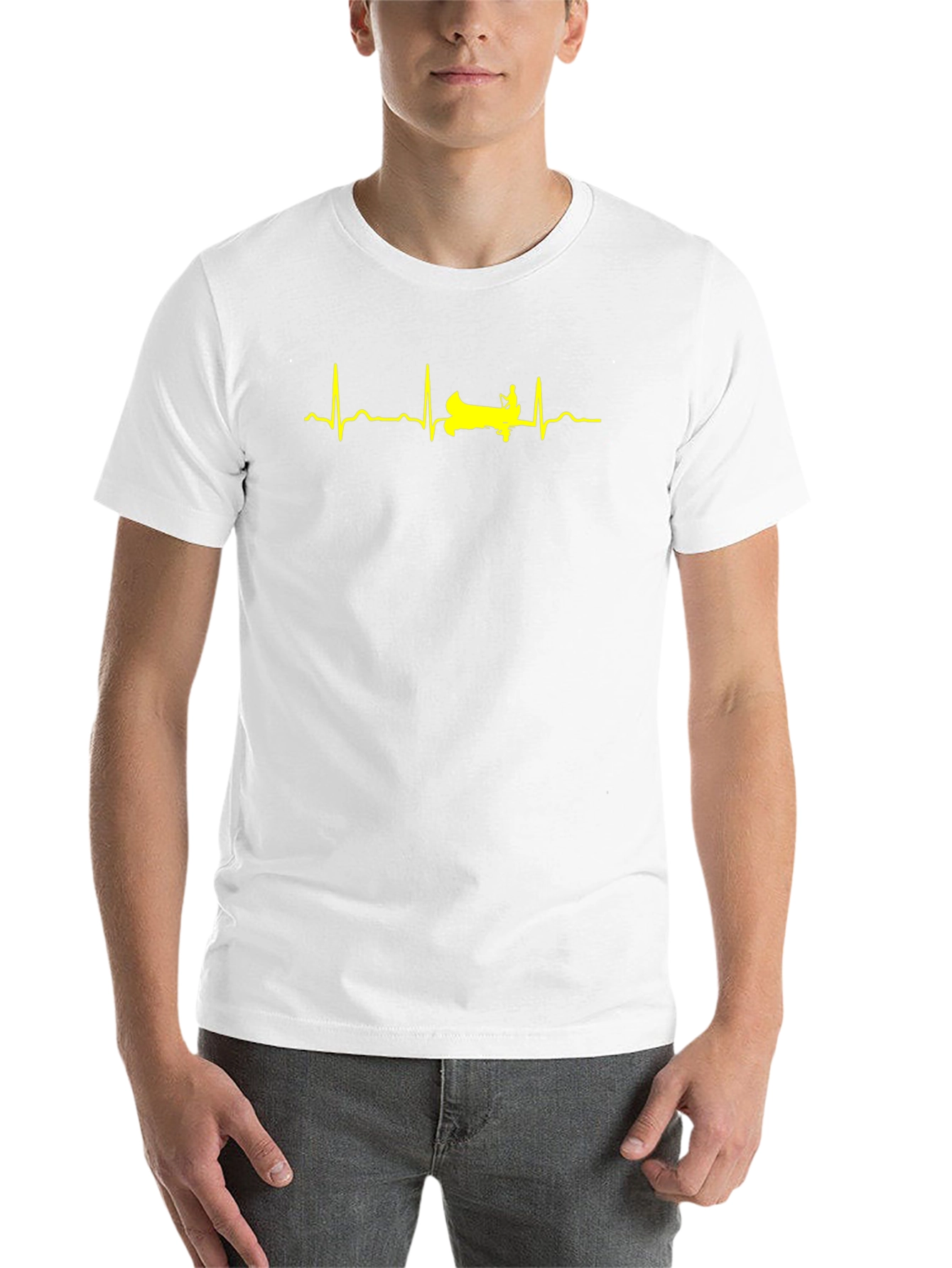 Kayak Heartbeat Graphic Tee - Black