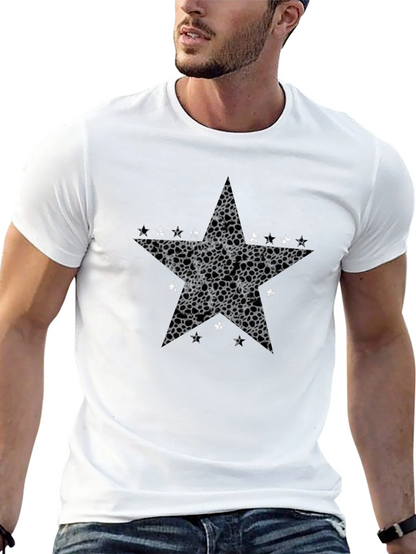 Star Graphic Mens Black T-Shirt