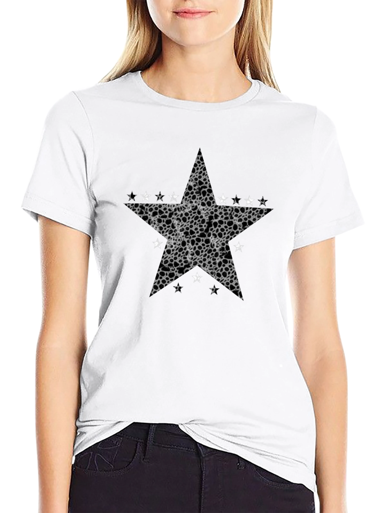 Star Graphic Mens Black T-Shirt