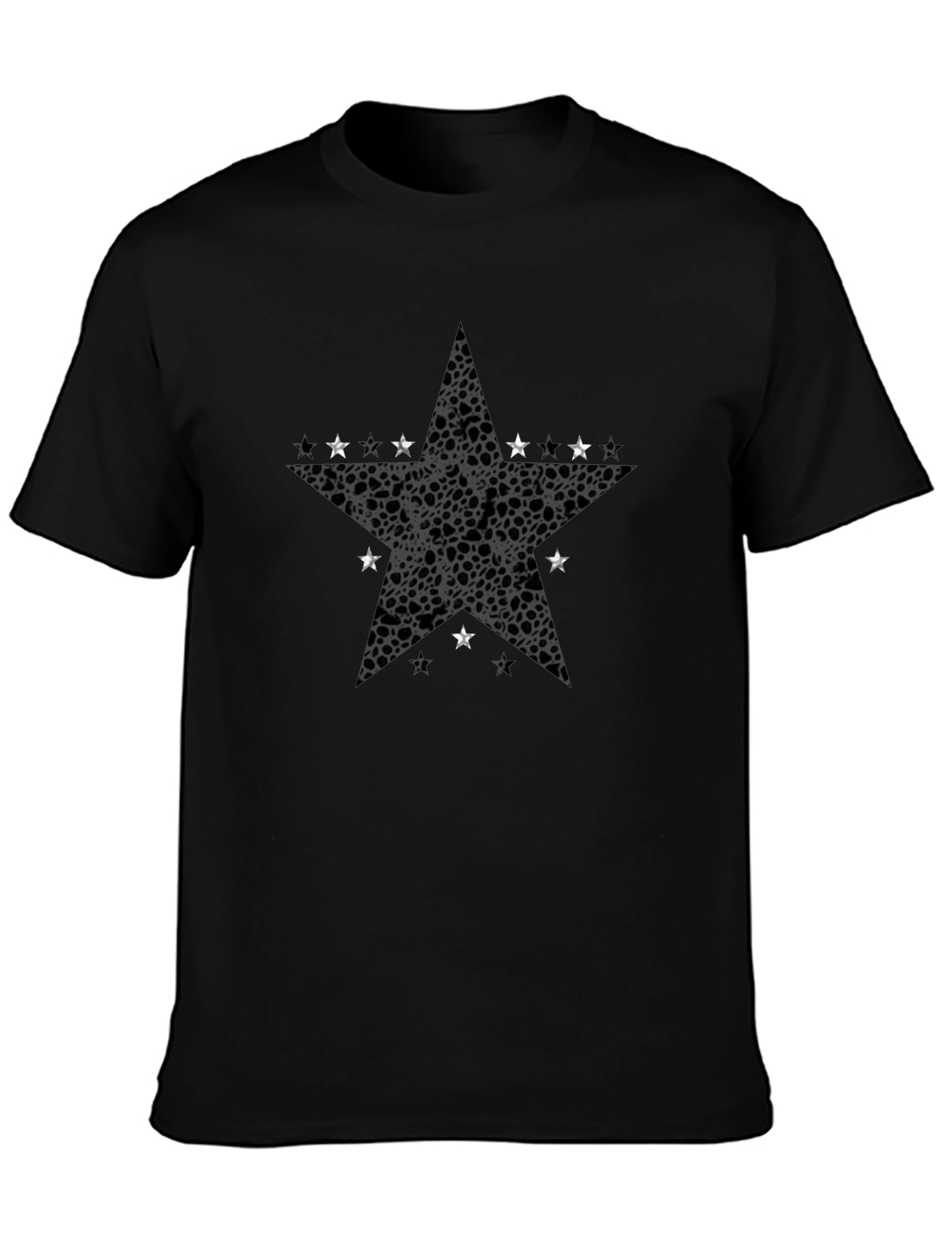 Star Graphic Mens Black T-Shirt