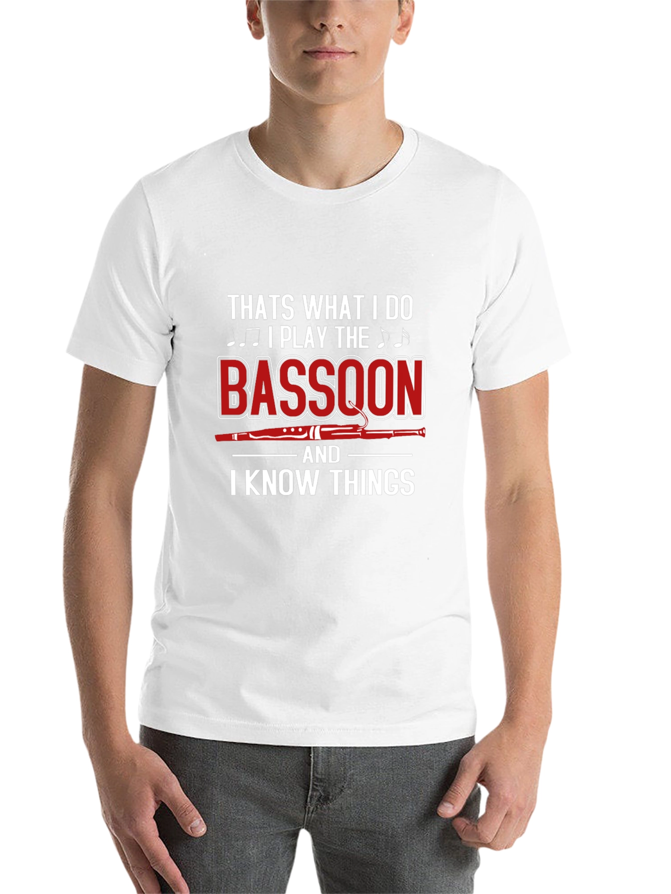 Bassoon Player T-Shirt - I Know Things Graphic Tee