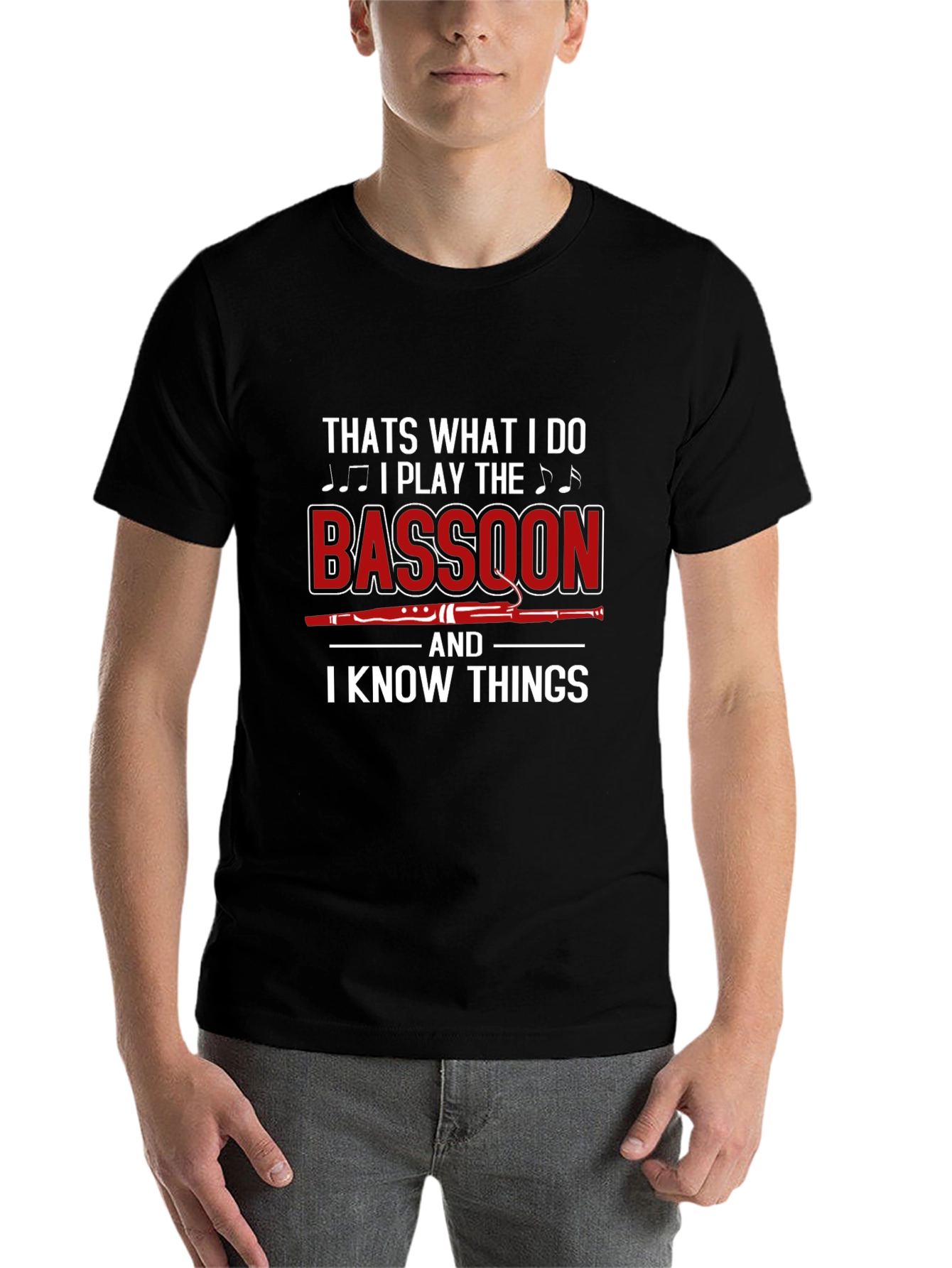 Bassoon Player T-Shirt - I Know Things Graphic Tee