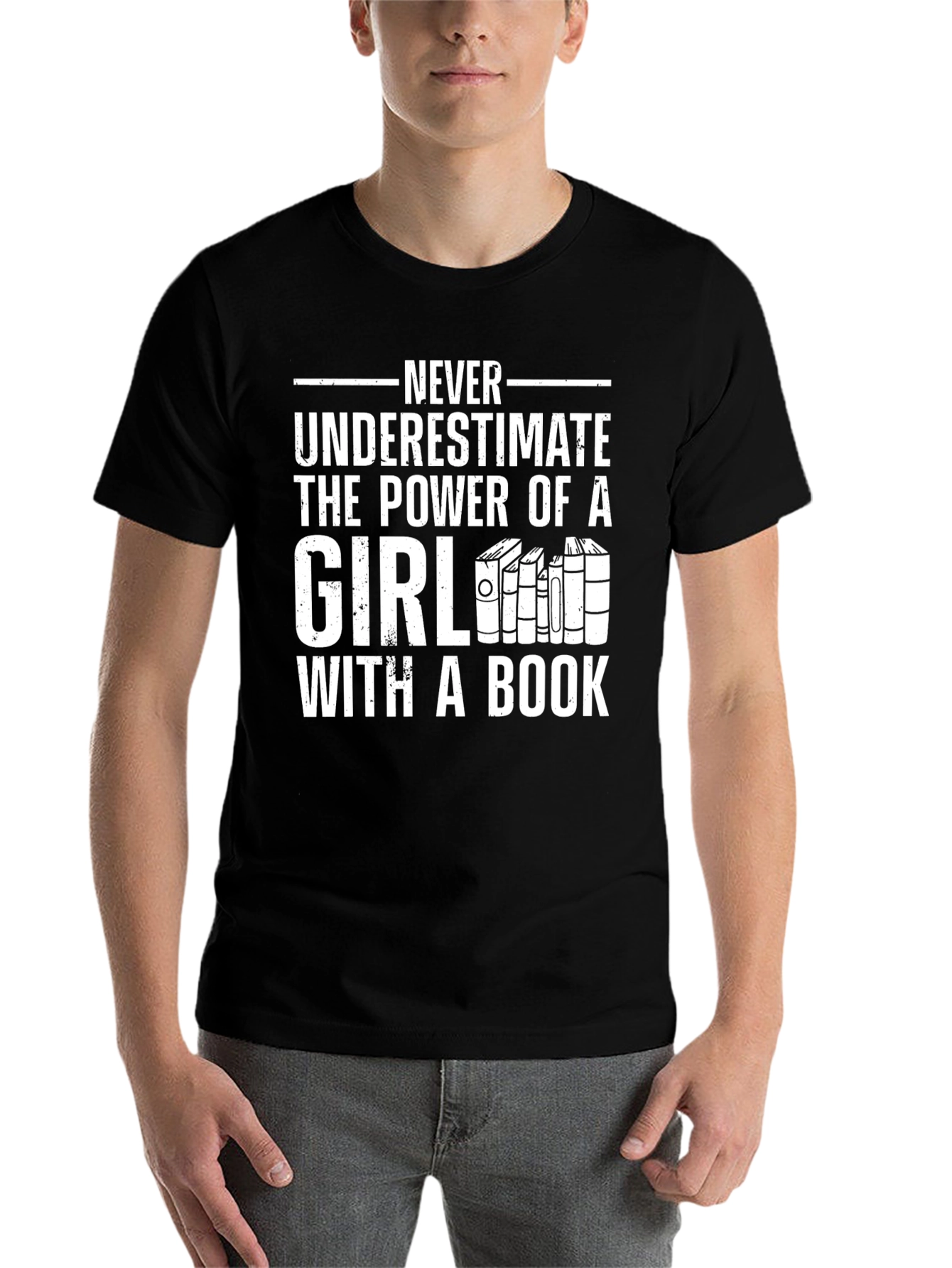 Girl With a Book T-Shirt: Power of Reading