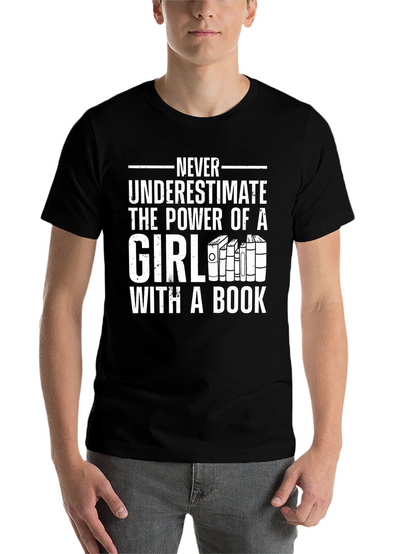 Girl With a Book T-Shirt: Power of Reading