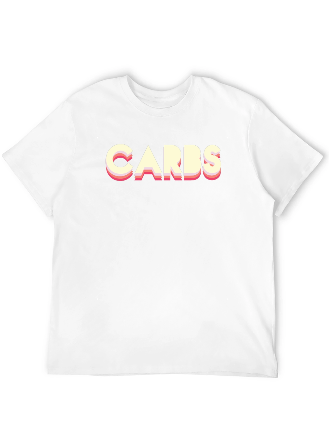 Carbs Graphic Tee - Retro Style Black T-Shirt