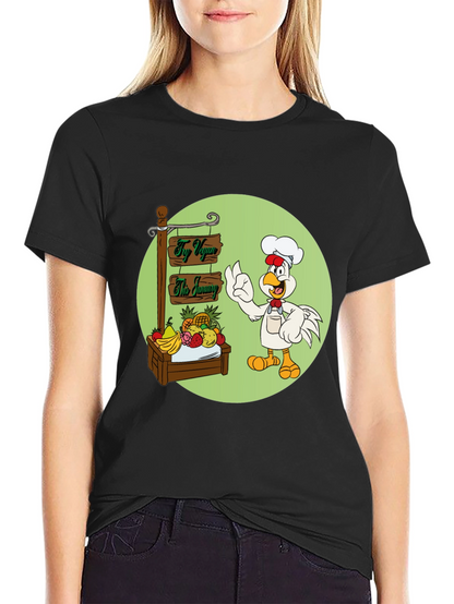 Fun Vegan Cartoon Graphic T-Shirt