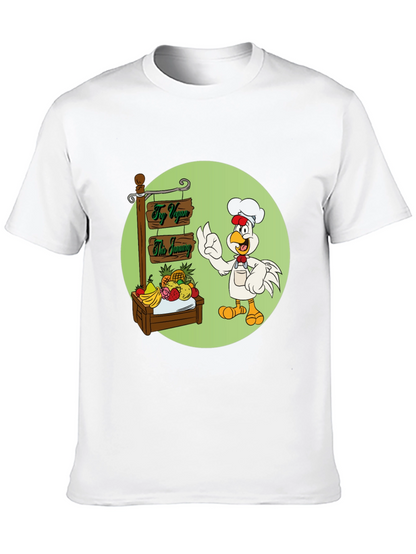 Fun Vegan Cartoon Graphic T-Shirt