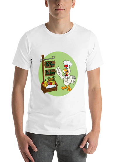 Fun Vegan Cartoon Graphic T-Shirt