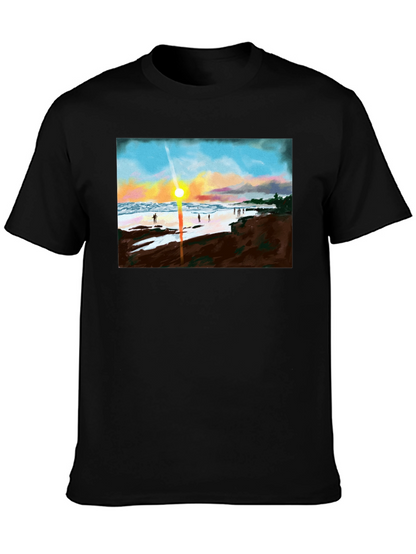 Sunset Beach T-Shirt - Coastal Design