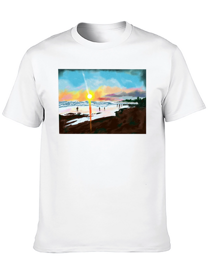 Sunset Beach T-Shirt - Coastal Design