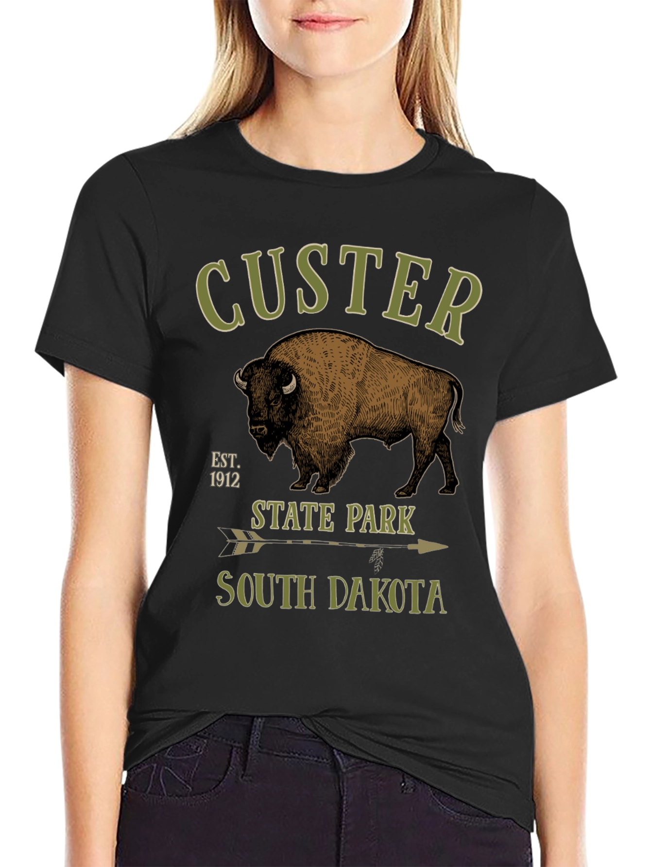 Custer State Park T-Shirt - Bison Design