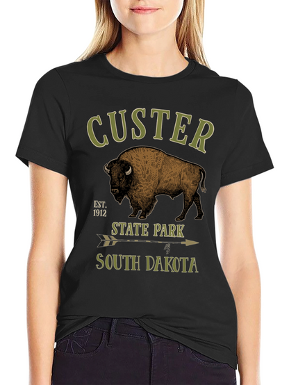 Custer State Park T-Shirt - Bison Design