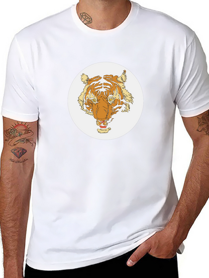 Tiger Graphic Tee - Black Cotton Blend