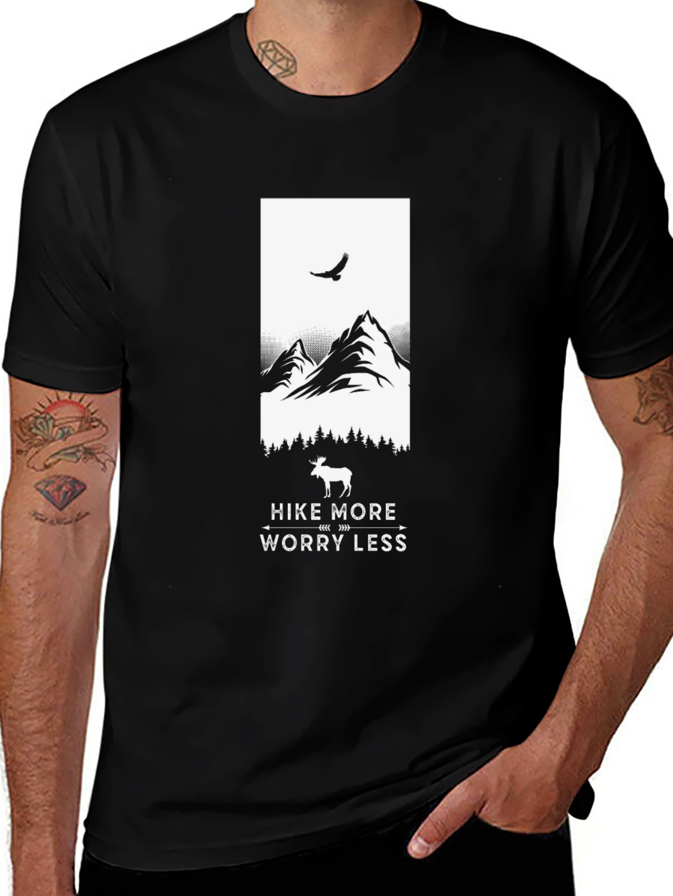 Hike More Worry Less Graphic Tee