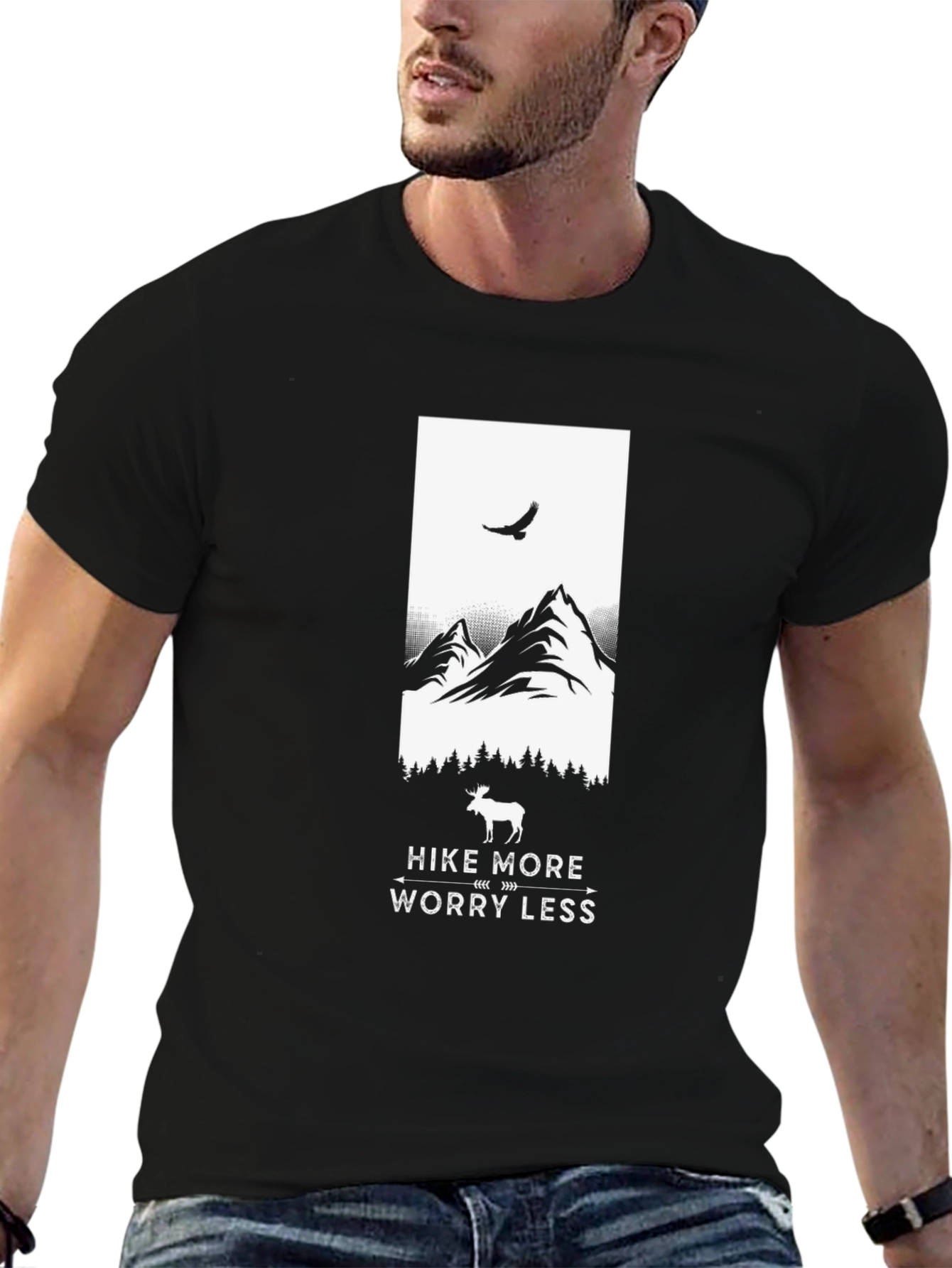Hike More Worry Less Graphic Tee