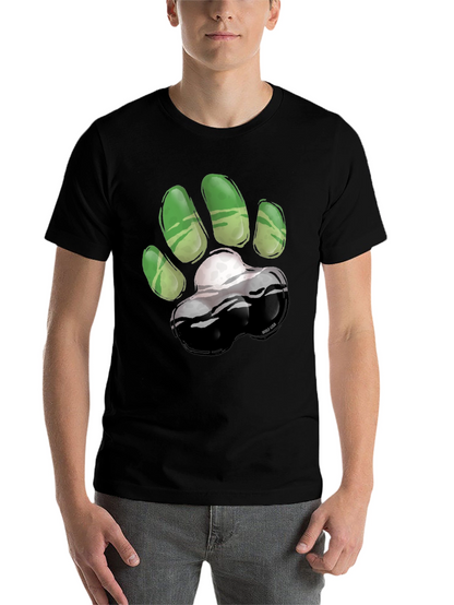Green Paw Print T-Shirt