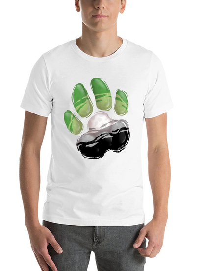 Green Paw Print T-Shirt