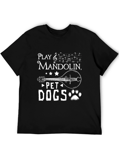 Play Mandolin Pet Dogs - Graphic T-Shirt