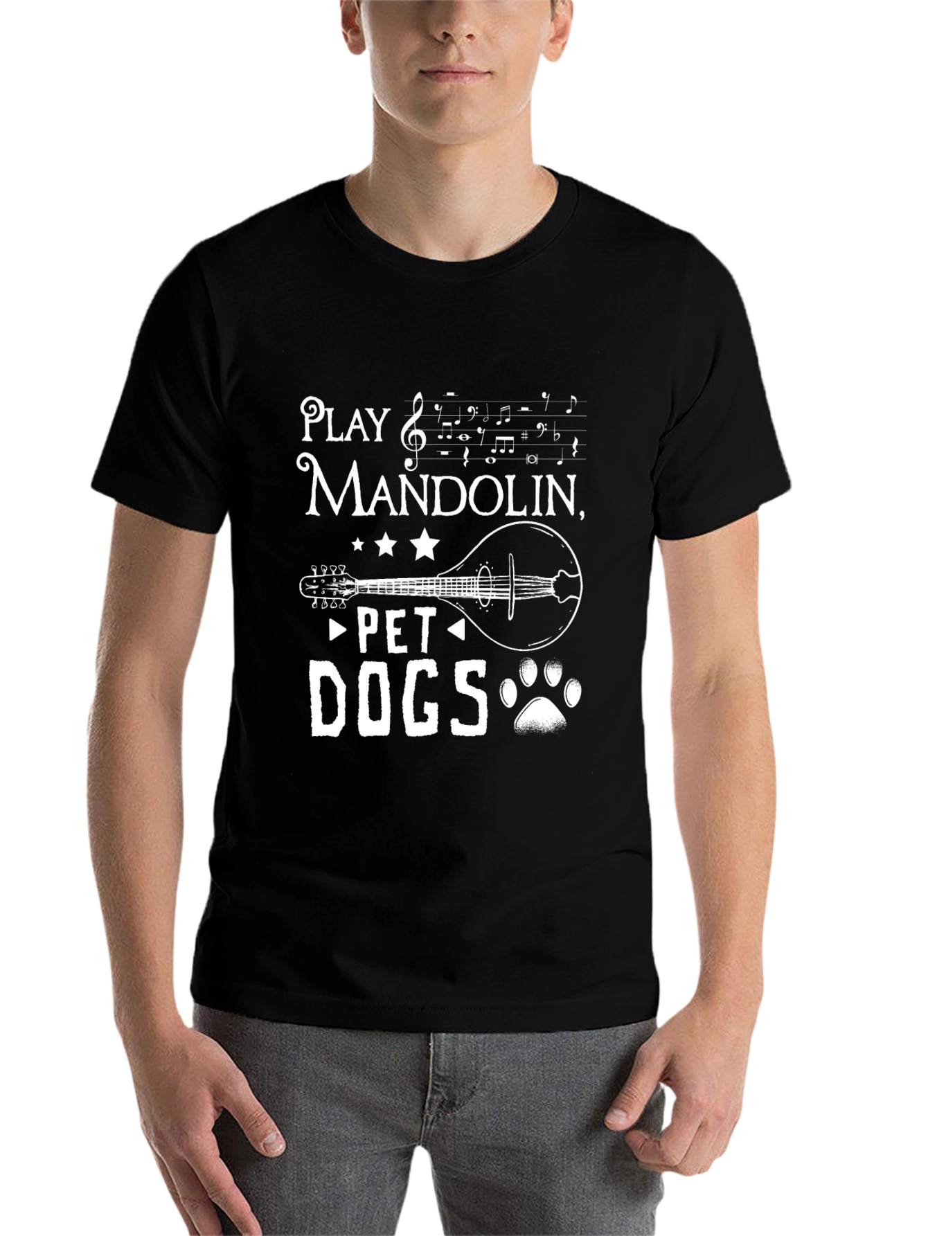 Play Mandolin Pet Dogs - Graphic T-Shirt
