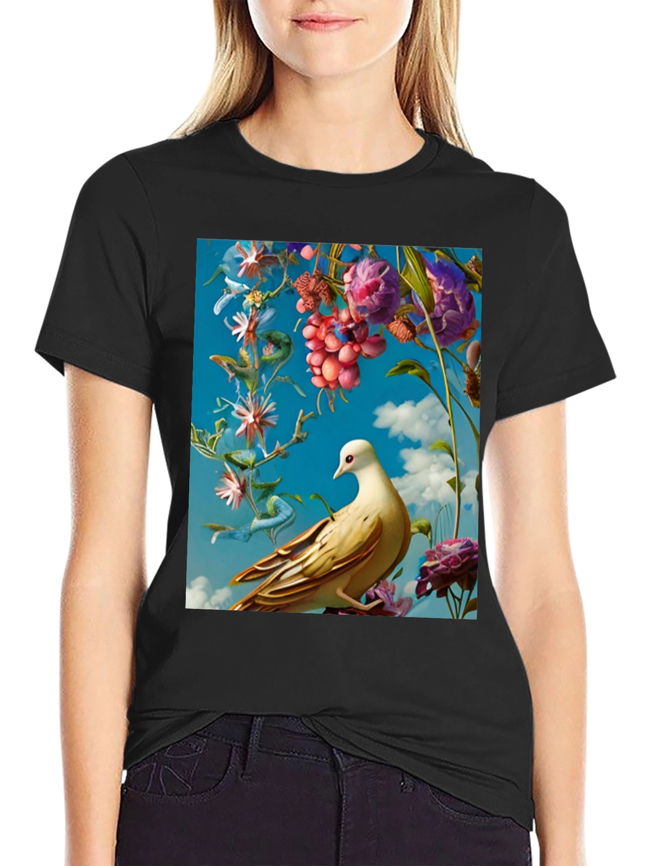 Floral Bird T-Shirt