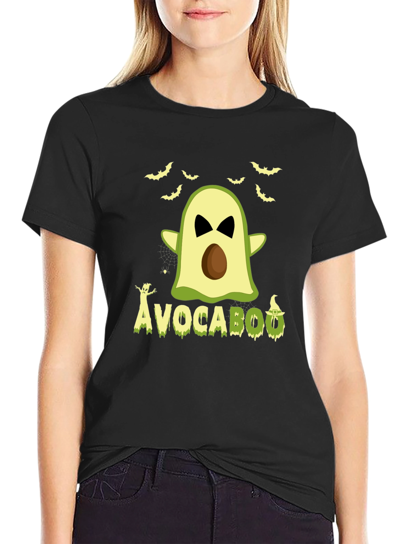 Avocabooo Halloween T-Shirt - Funny Avocado Ghost Tee