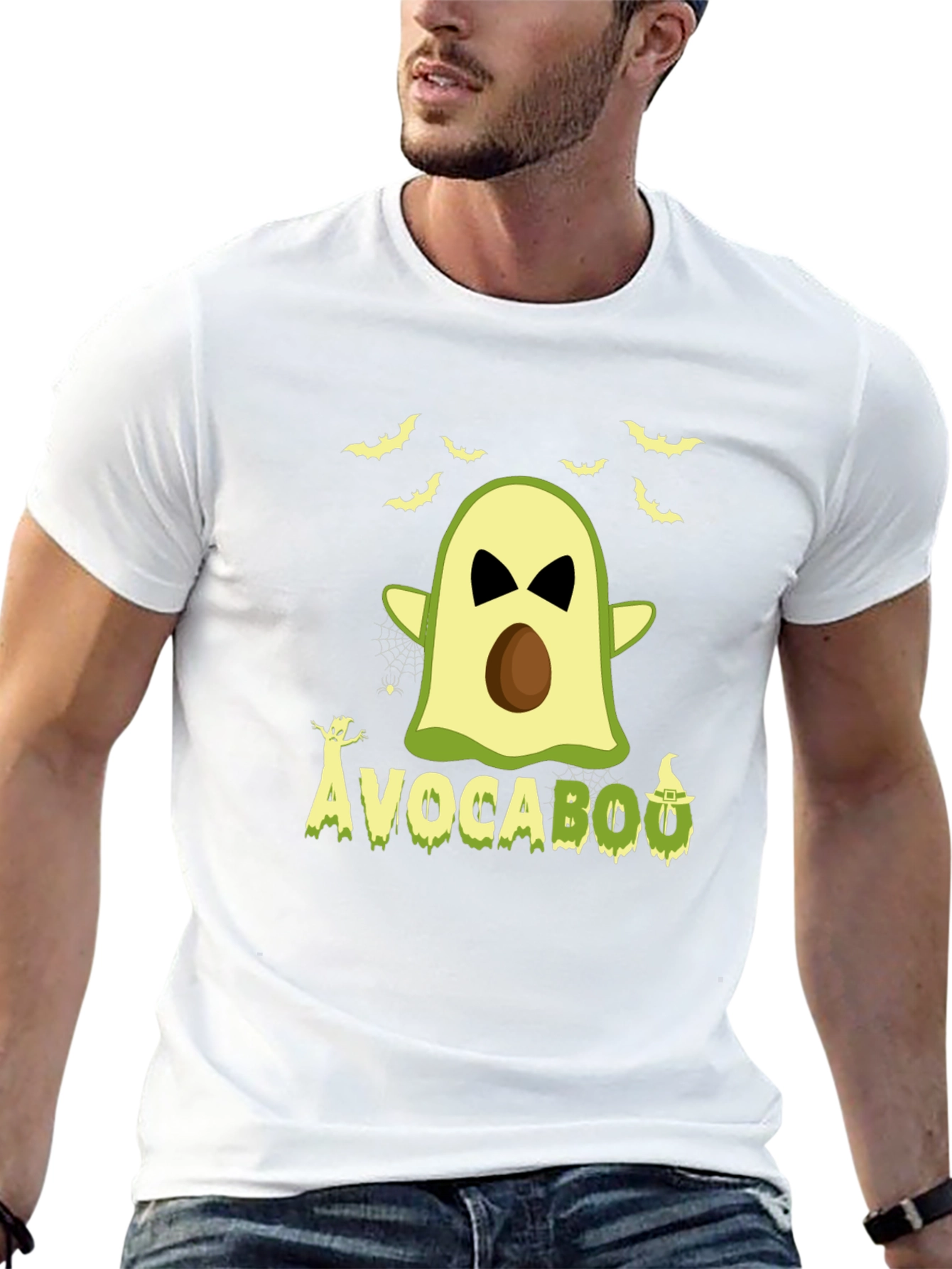 Avocabooo Halloween T-Shirt - Funny Avocado Ghost Tee