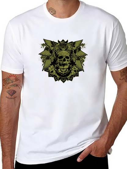 Skull Graphic Print Black T-Shirt