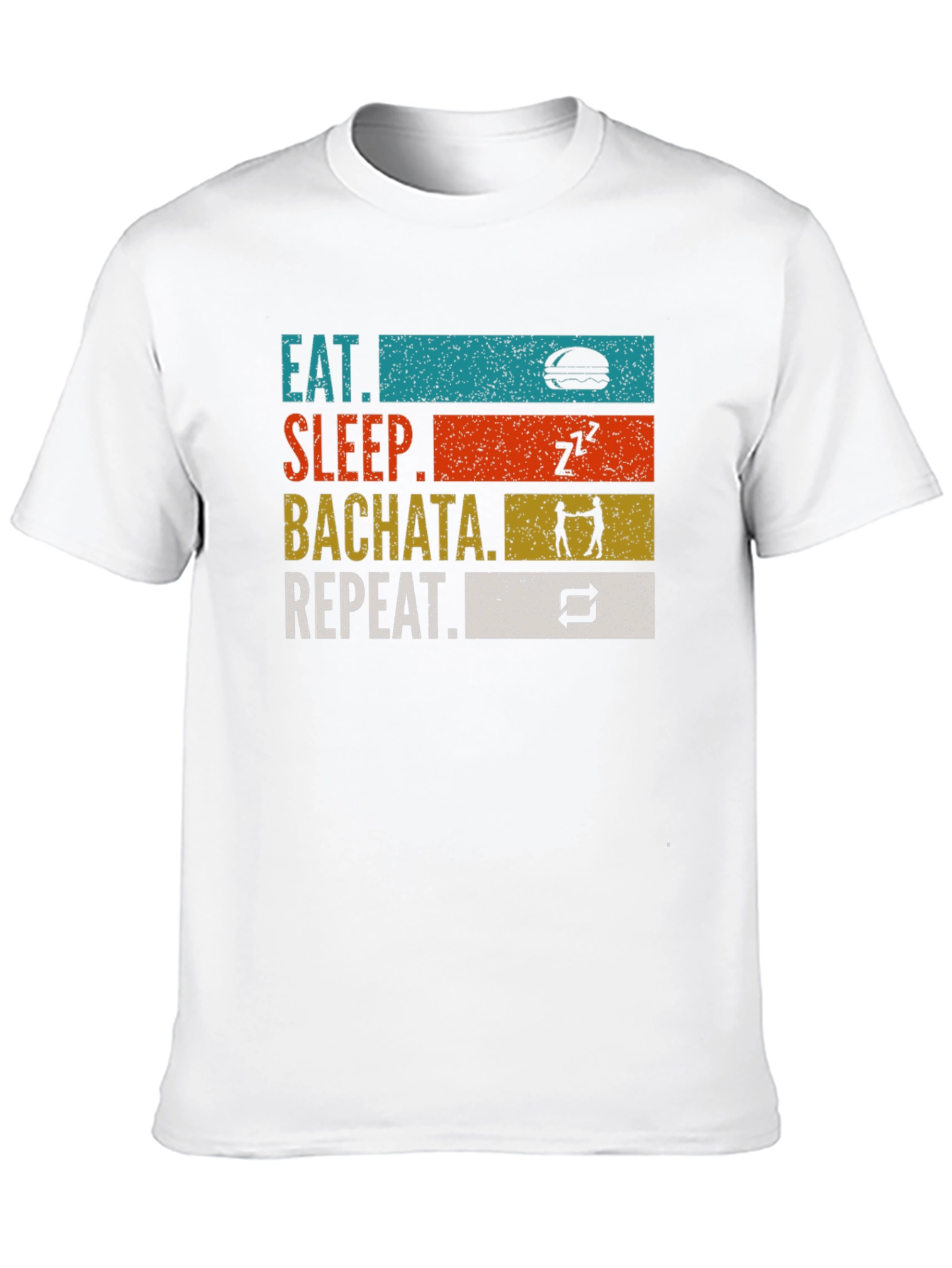 Eat Sleep Bachata Repeat Graphic T-Shirt