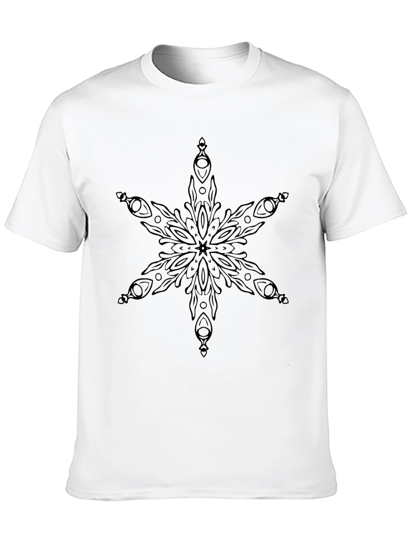 Black Snowflake Graphic Tee