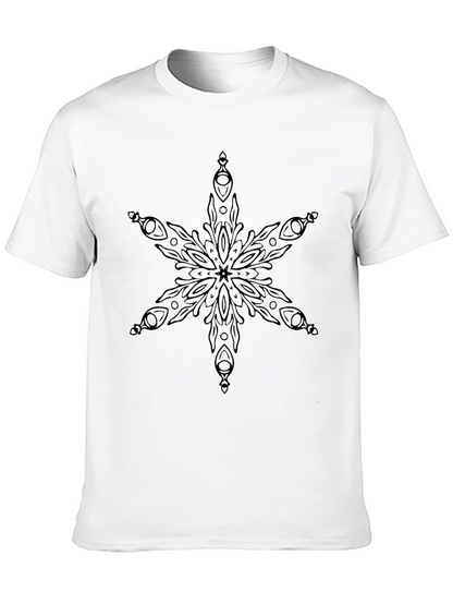 Black Snowflake Graphic Tee