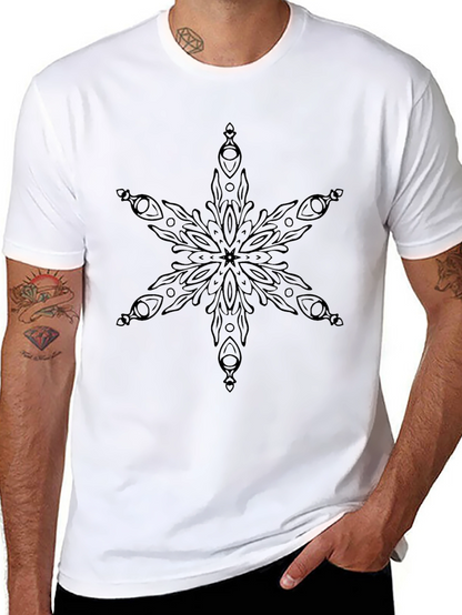 Black Snowflake Graphic Tee