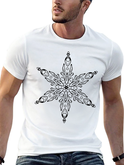 Black Snowflake Graphic Tee