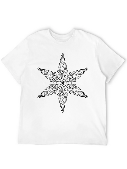 Black Snowflake Graphic Tee