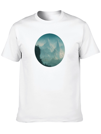 Mountain Vista Graphic Tee - Stylish Black T-Shirt
